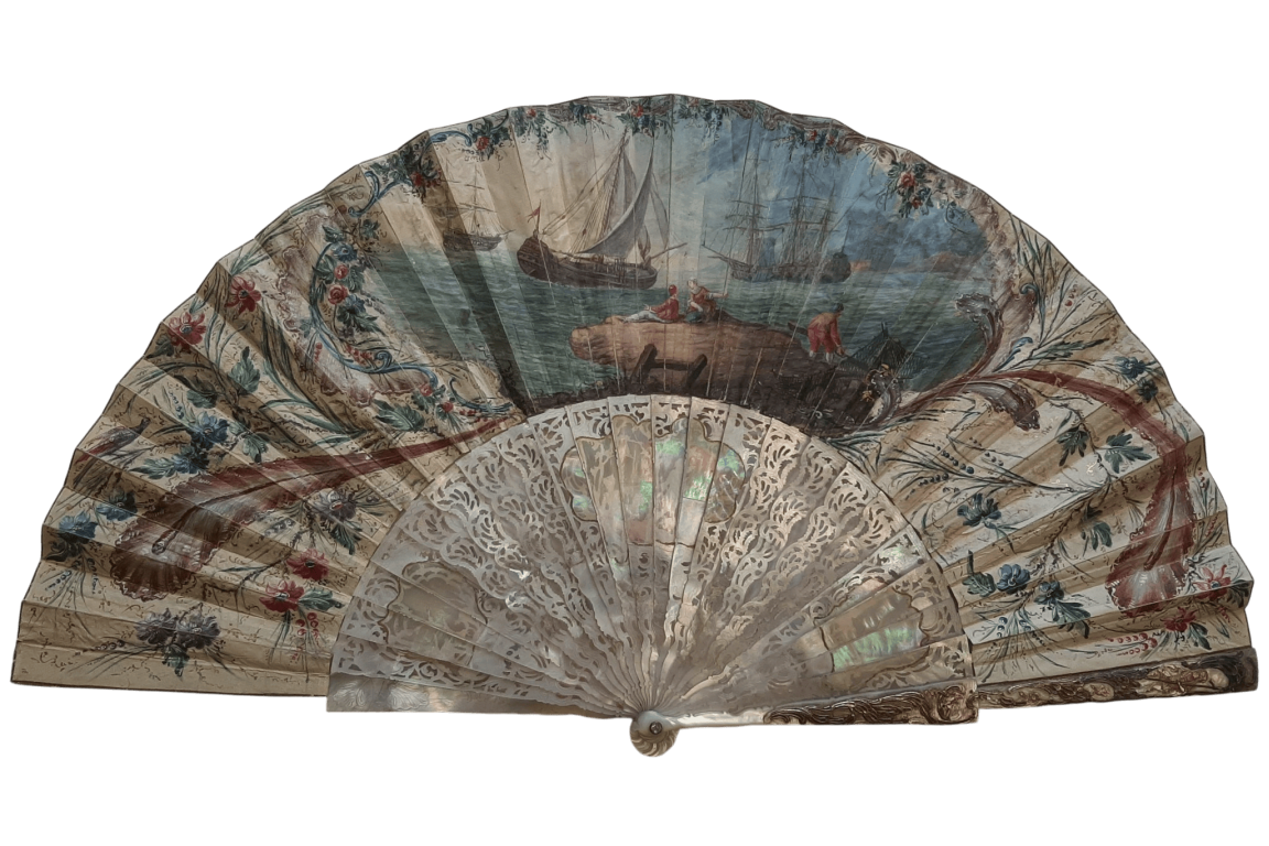 La continence de Scipion, éventail vers 1750