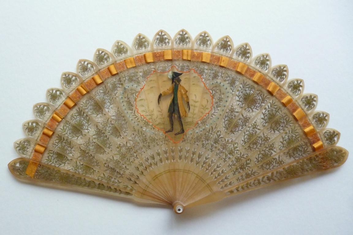 The green monkey of Napoleon, fan circa 1820