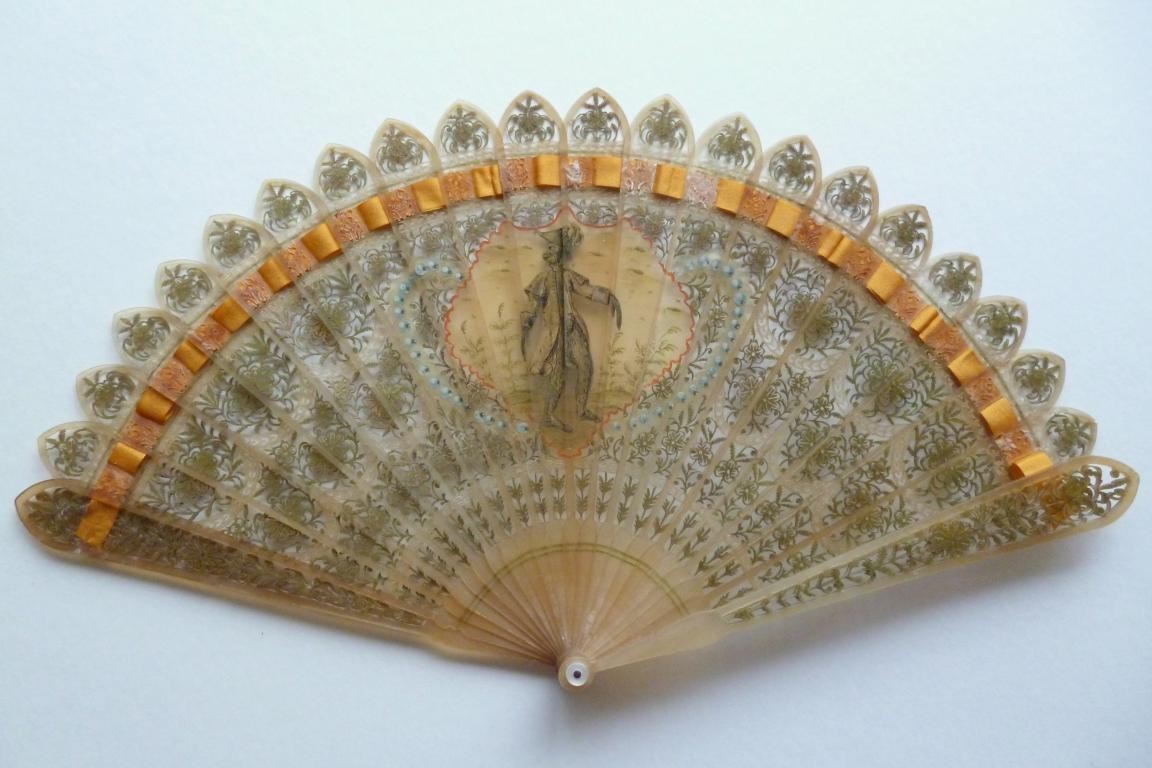 The green monkey of Napoleon, fan circa 1820