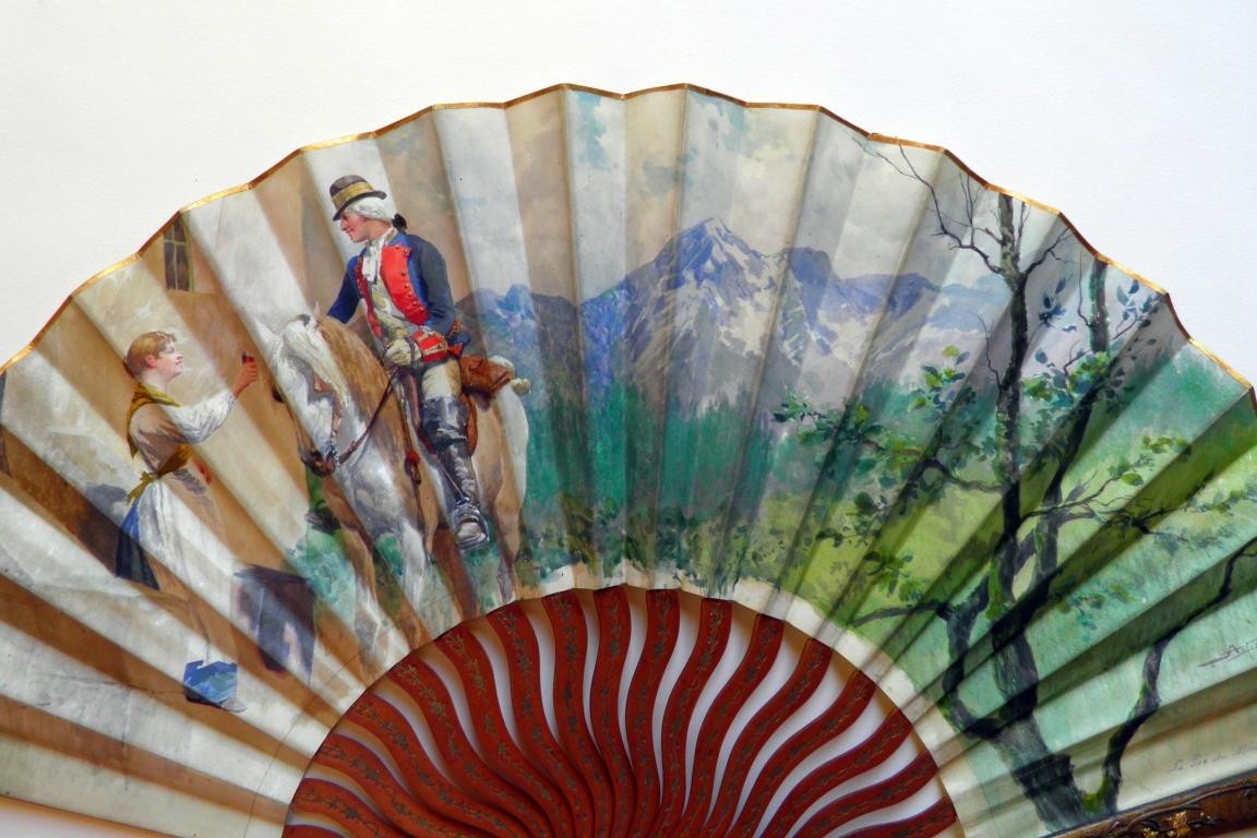 Le pic du Midi de Bigorre, late 19th century fan