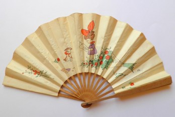 Bunch of flowers, fan circa 1950