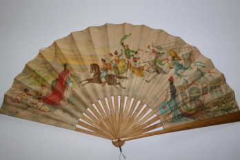 Souvenir fan, Universal exhibition, Paris 1889