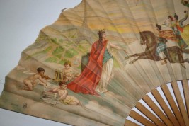 Souvenir fan, Universal exhibition, Paris 1889