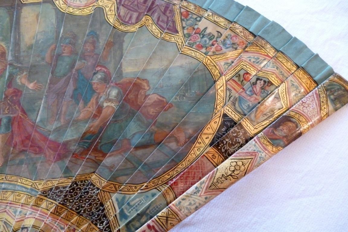 Dido and Aeneas, vernis Martin fan circa 1730