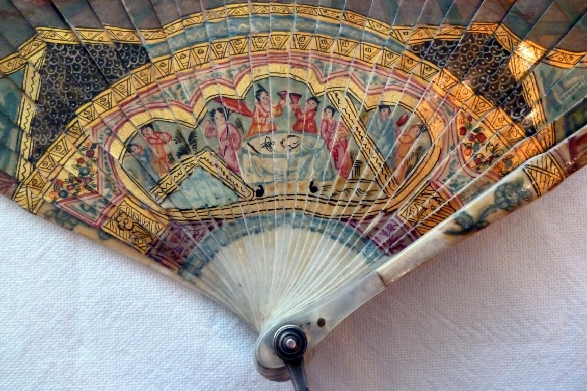 Dido and Aeneas, vernis Martin fan circa 1730