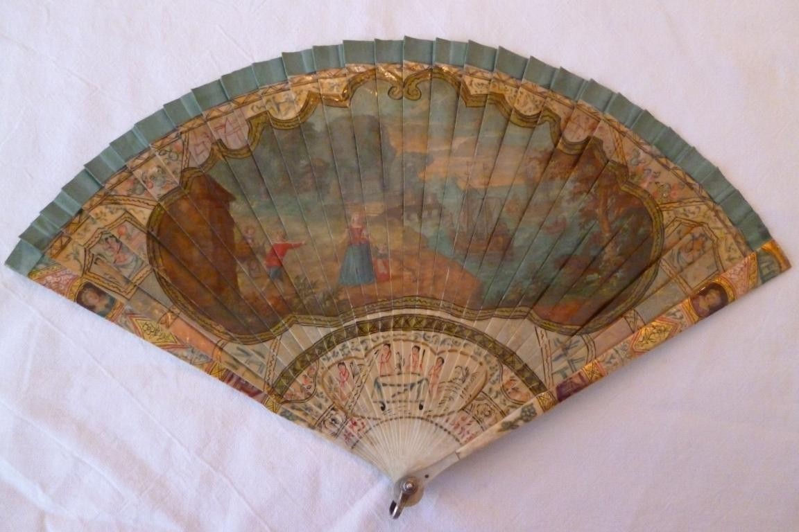 Dido and Aeneas, vernis Martin fan circa 1730