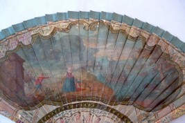 Dido and Aeneas, vernis Martin fan circa 1730