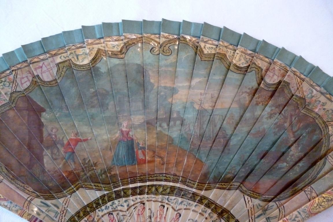 Dido and Aeneas, vernis Martin fan circa 1730