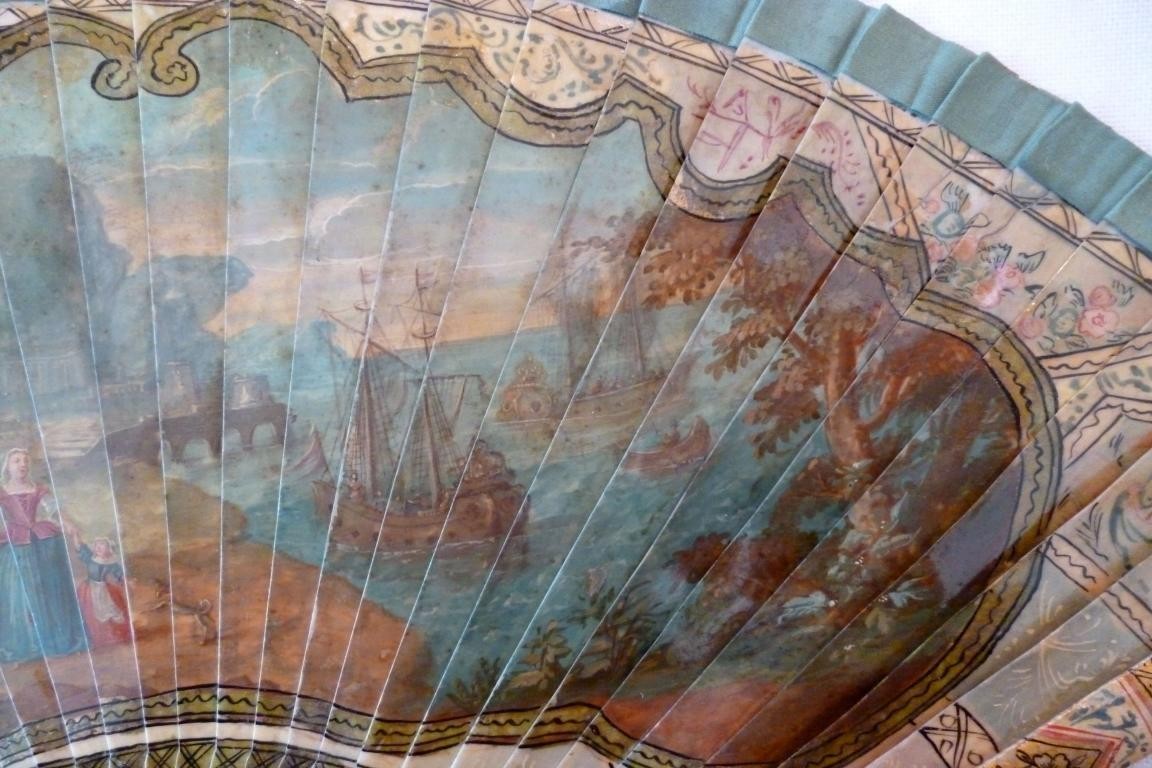 Dido and Aeneas, vernis Martin fan circa 1730